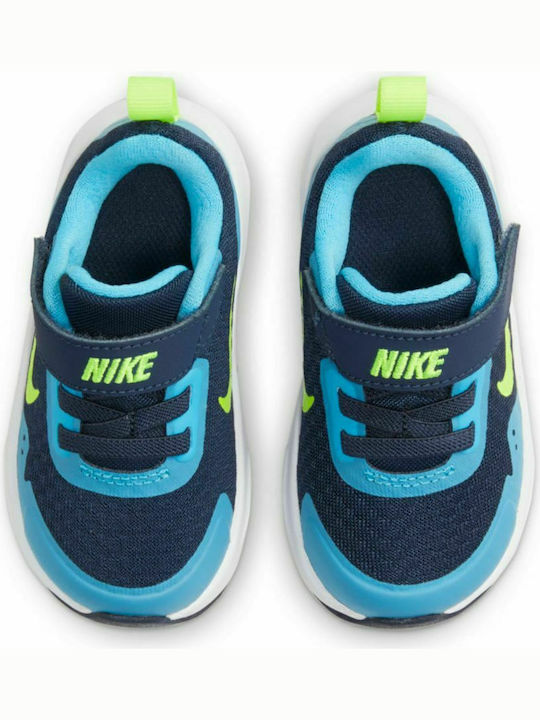 Wearallday Tdv Kids Sports Shoes Running with Hoop & Loop Closure Blue