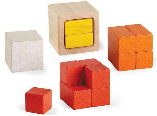 Plan Toys Κλάσματα με Κύβους Εκπαιδευτικό Παιχνίδι Γνώσεων από Ξύλο για 3+ Ετών