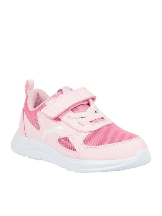 Fun Racer Ac Ps Preschool Kids Sports Shoes Running with Hoop & Loop Closure Pink