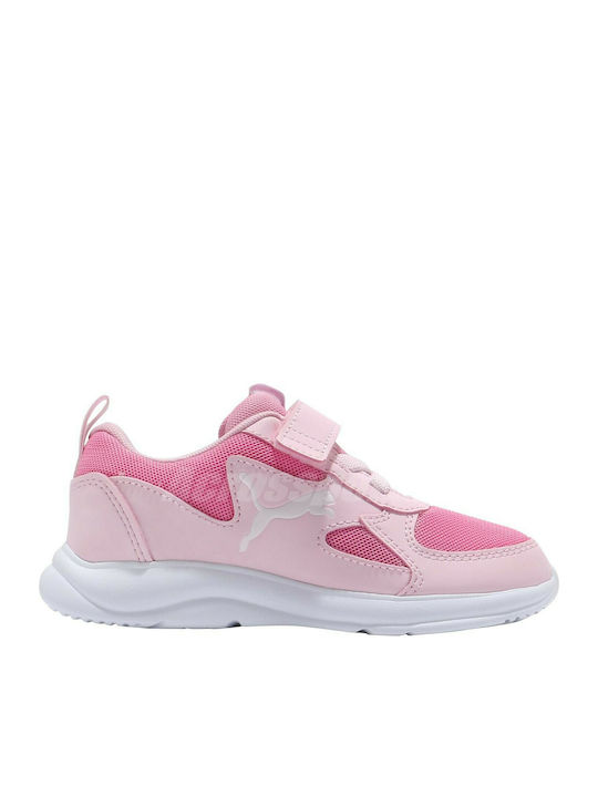 Fun Racer Ac Ps Preschool Kids Sports Shoes Running with Hoop & Loop Closure Pink