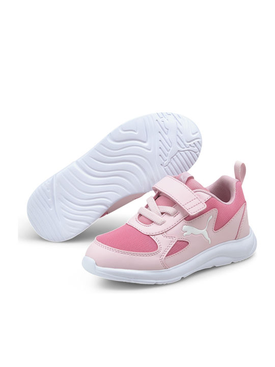 Fun Racer Ac Ps Preschool Kids Sports Shoes Running with Hoop & Loop Closure Pink
