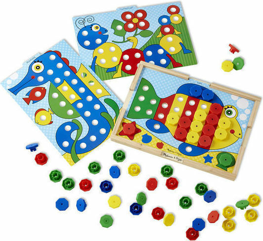 Melissa & Doug Sort and Snap Color Match Образователна Игра Образователни за Над 2 години Години