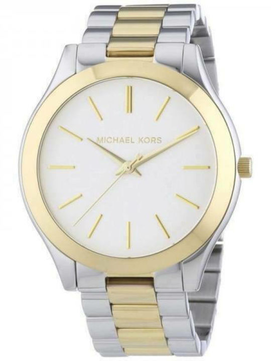 Michael Kors Runway Women's Watch with Gold Metal Bracelet