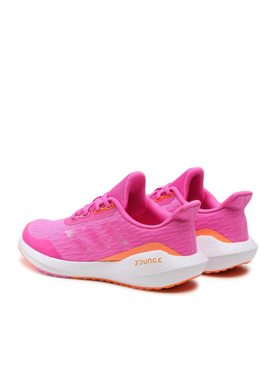 EQ21 Run J Kids Sports Shoes Running with Laces Screaming Pink / Screaming Orange / Cloud White