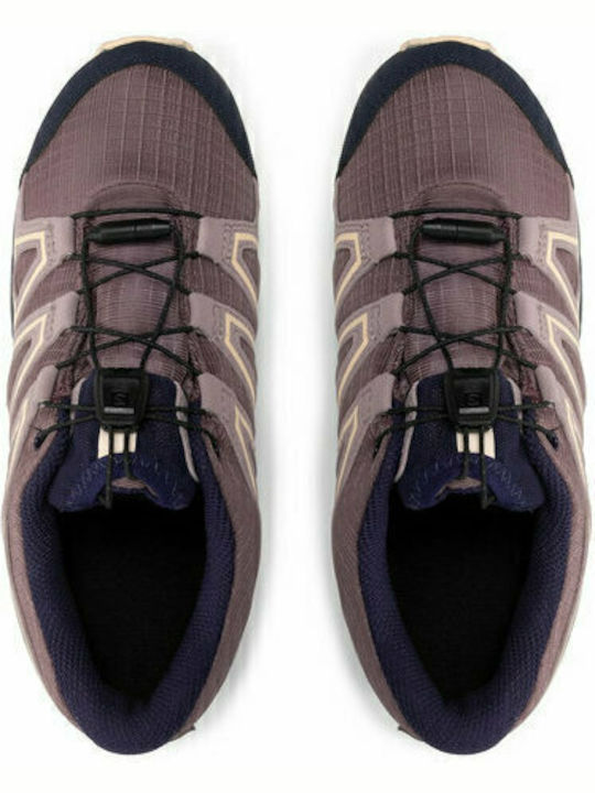 Speedcross CSWP Waterproof Kids Sports Shoes Running with Laces Purple