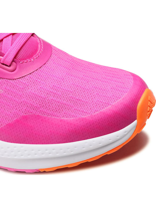 EQ21 Run J Kids Sports Shoes Running with Laces Screaming Pink / Screaming Orange / Cloud White