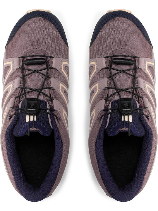 Speedcross CSWP Waterproof Kids Sports Shoes Running with Laces Purple
