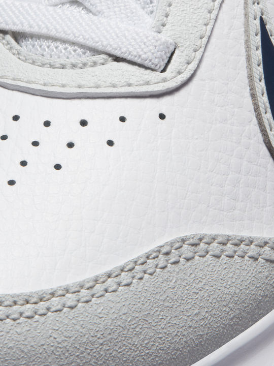 Varsity Leather PSV Kids Sports Shoes Running with Hoop & Loop Closure White