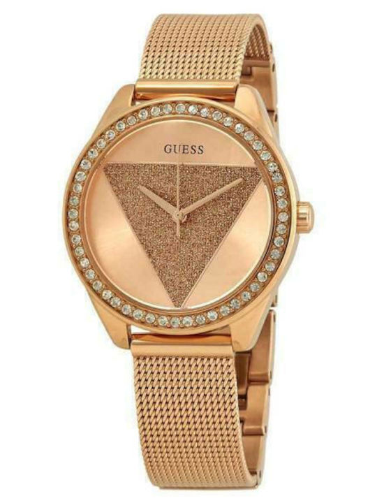Guess Crystals Ρολόι Μπαταρίας με Μεταλλικό Μπρασελέ Guess Crystals Ρολόι Μπαταρίας με Μεταλλικό Μπρασελέ