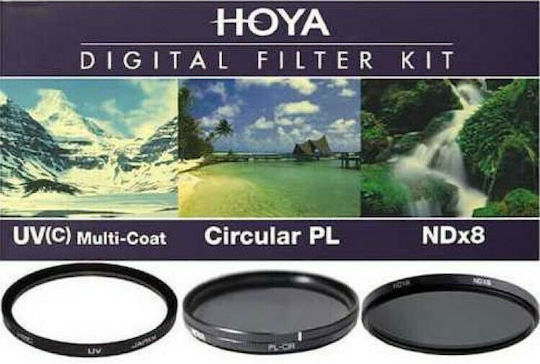 Hoya Digital Filter Kit II Σετ Φίλτρων CPL / ND / UV Διαμέτρου 62mm για Φωτογραφικούς Φακούς