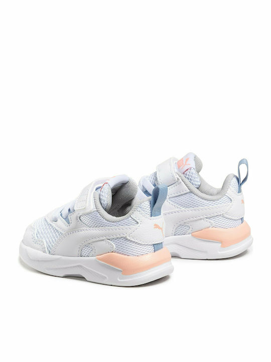 X-Ray Lite AC Kids Sports Shoes Running with Hoop & Loop Closure White