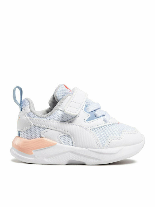 X-Ray Lite AC Kids Sports Shoes Running with Hoop & Loop Closure White