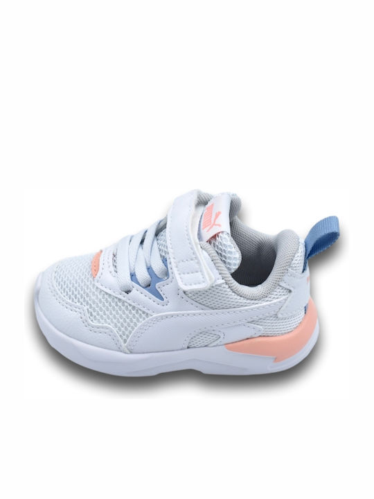 X-Ray Lite AC Kids Sports Shoes Running with Hoop & Loop Closure White