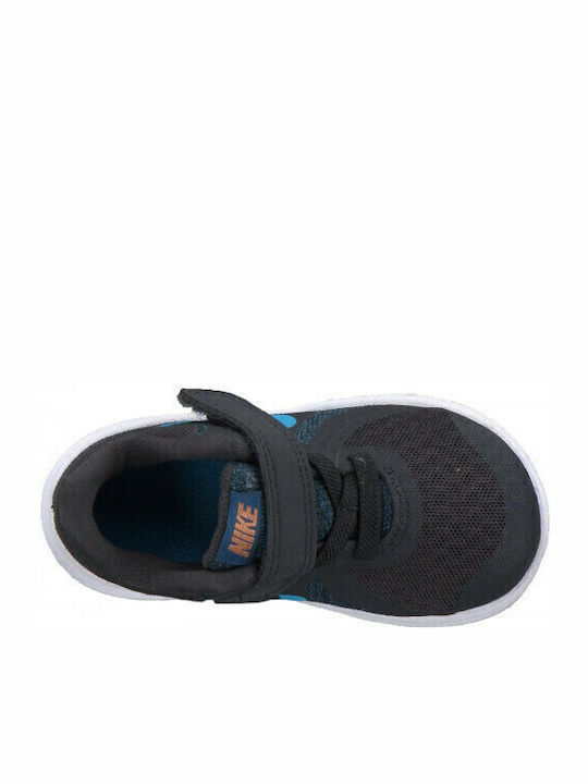 Revolution Revolution 4 Kids Sports Shoes Running with Hoop & Loop Closure Black
