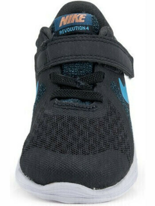 Revolution Revolution 4 Kids Sports Shoes Running with Hoop & Loop Closure Black