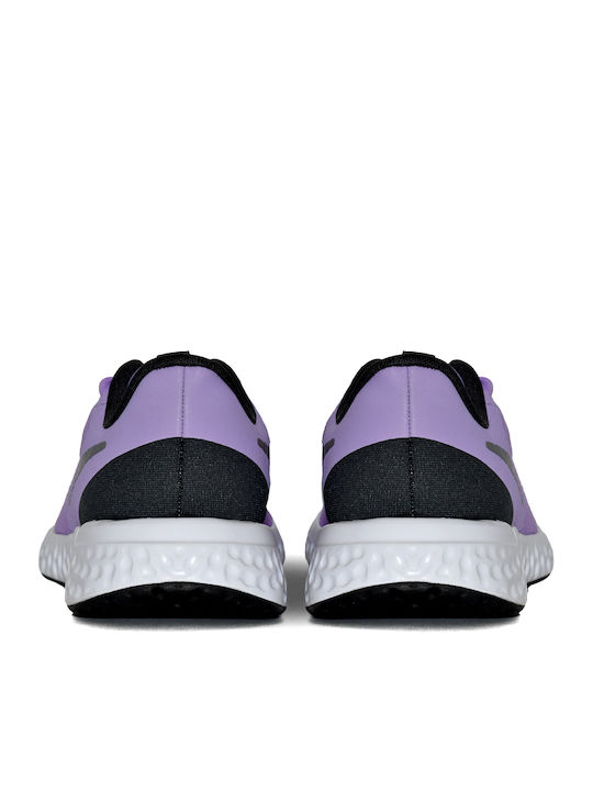 Revolution Revolution 5 Kids Sports Shoes Running with Laces Lilac / Dark Smoke Grey / White / Metallic Silver