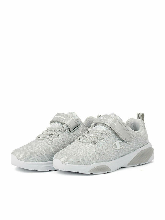 Wave Παιδικά Sneakers με Σκρατς & Φωτάκια Γκρι