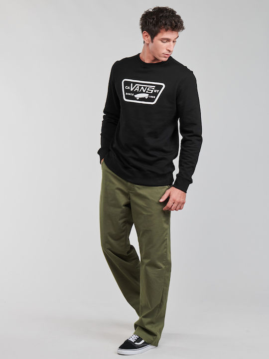 Full Patch Crew Sweatshirt Schwarz