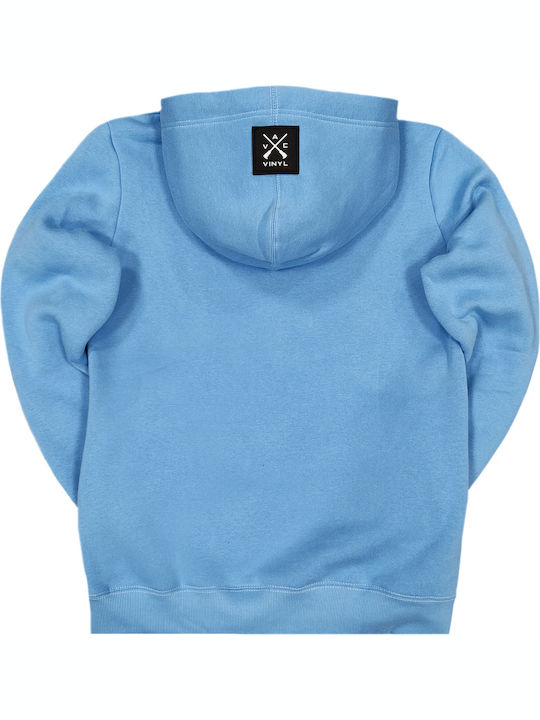 Sweatshirt with Hood Light Blue