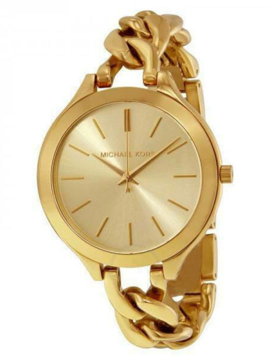 Michael Kors Runway Women's Watch with Gold Metal Bracelet