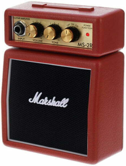 Marshall MS-2R Mini Verstärker für E-Gitarre 1 x 2" 1W Rot