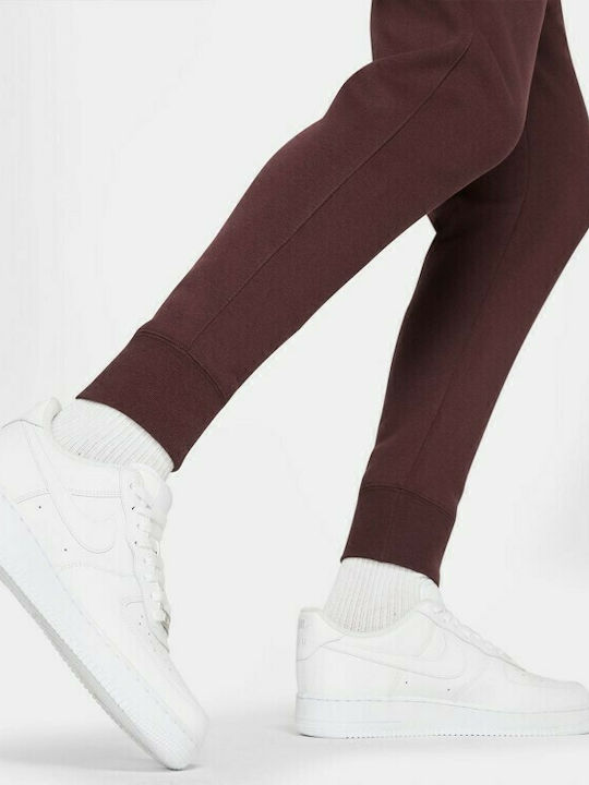 Sportswear Sweatpants with Elastic Burgundy