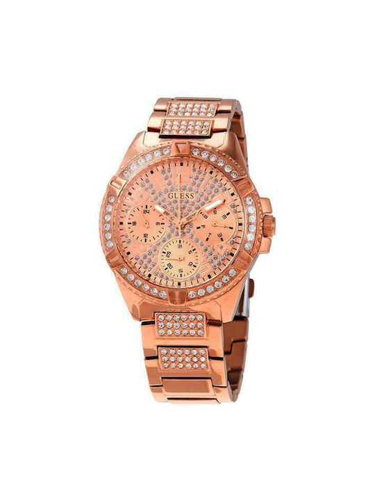 Guess Lady Frontier Uhr Chronograph mit Rose Gold Metallarmband