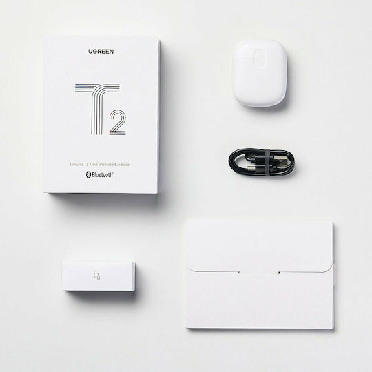 Ugreen HiTune T2 Earbud Bluetooth хендсфри Слушалки с Устойчивост на Пот и Кутийка за Зареждане Черен