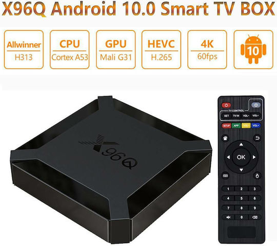 ТВ кутия X96Q CEL680200056A 4K UHD с WiFi 2GB RAM и 16GB Памет за съхранение с Операционна система Android 10.0