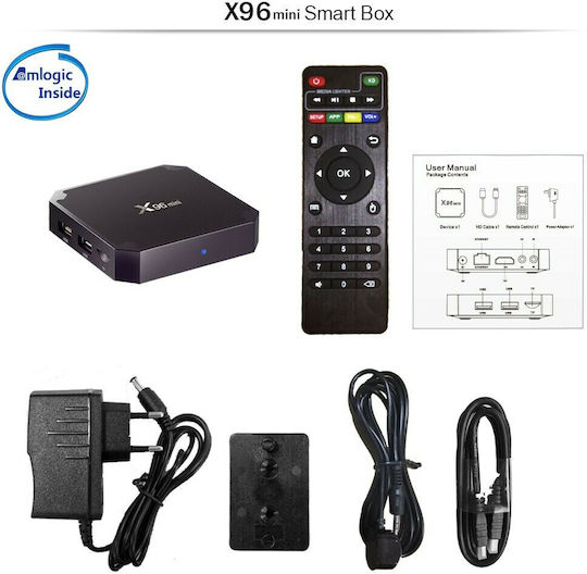 TV Box X96 Mini 4K UHD με WiFi USB 2.0 2GB RAM και 16GB Αποθηκευτικό Χώρο με Λειτουργικό Android 7.1