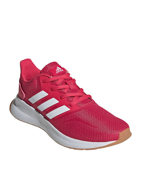 Runfalcon K Kinder Sportschuhe Laufen mit Schnürsenkeln Power Pink / Cloud White / Gum