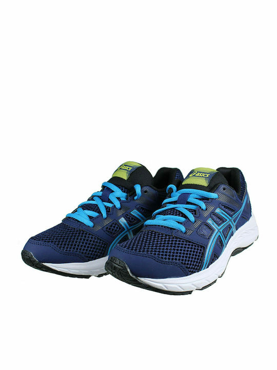 Gel Contend 5 GS Αθλητικά Παιδικά Παπούτσια Running με Κορδόνια Μπλε