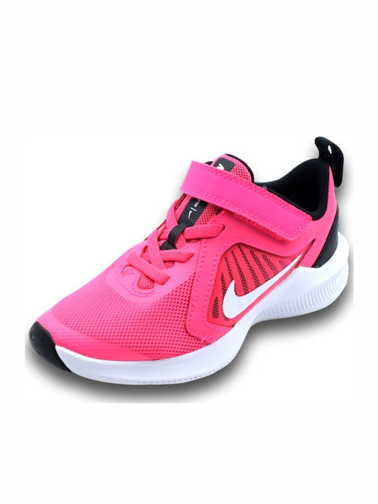 Downshifter Downshifter 10 Kids Sports Shoes Running with Hoop & Loop Closure Hyper Pink / White / Black