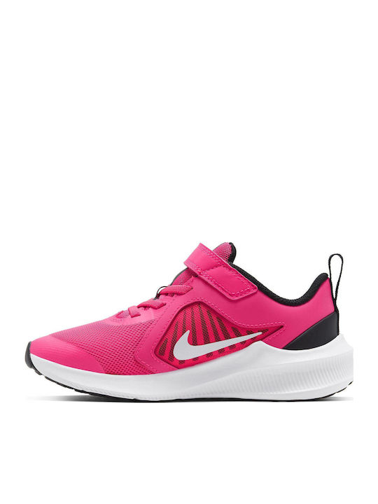 Downshifter Downshifter 10 Kids Sports Shoes Running with Hoop & Loop Closure Hyper Pink / White / Black