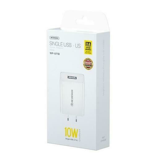 WK Φορτιστής Χωρίς Καλώδιο με Θύρα USB-A 10W Λευκός (WP-U118)