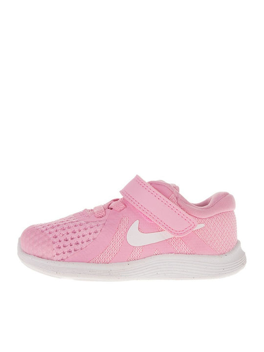 Revolution 4 TD Kids Sports Shoes Running with Hoop & Loop Closure Pink