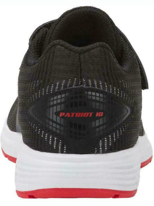 Patriot 10 PS Kids Sports Shoes Running with Hoop & Loop Closure Black