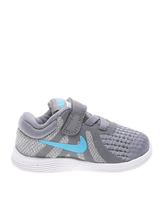 Revolution Revolution 4 TDV Kids Sports Shoes Running with Hoop & Loop Closure Gray