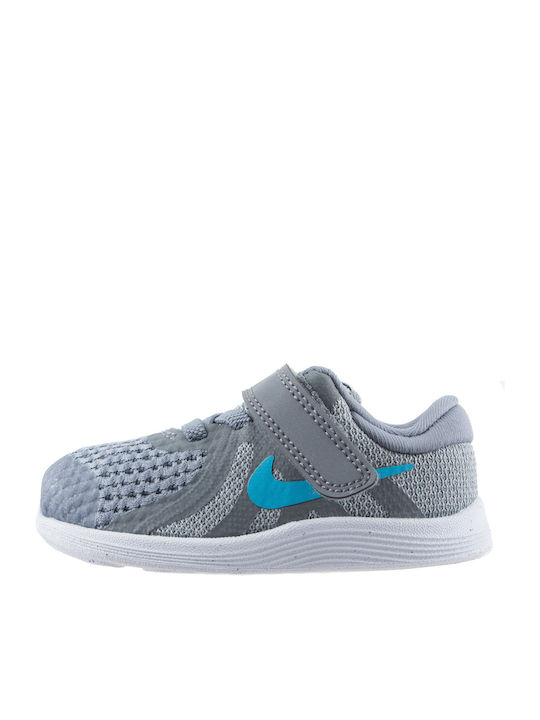 Revolution Revolution 4 TDV Kids Sports Shoes Running with Hoop & Loop Closure Gray