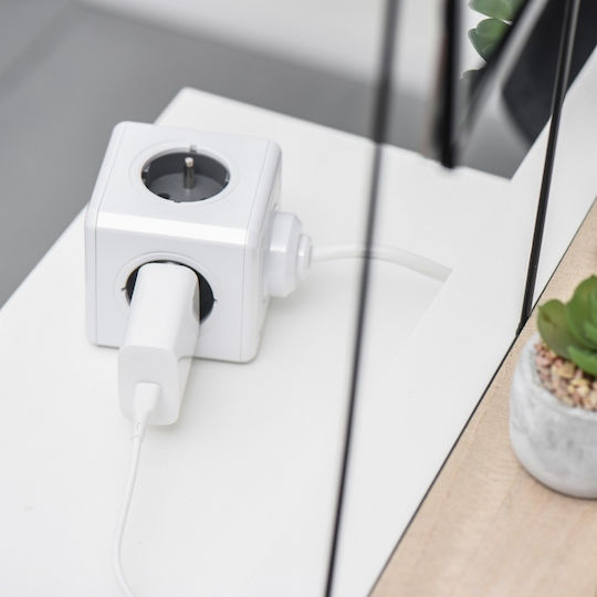 Forcell Φορτιστής με Θύρα USB-C και Καλώδιο USB-C - USB-C 25W Power Delivery Λευκός (5903396108099)