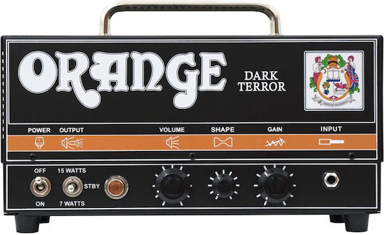 Orange Dark Terror Λαμπάτη Κεφαλή Ηλεκτρικής Κιθάρας 15W Μαύρη