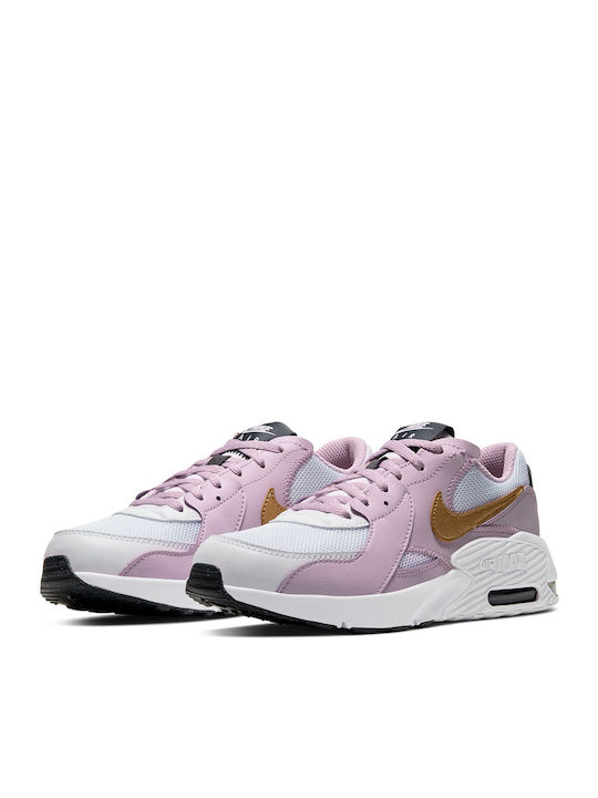 Air Max Excee Kinder Sneakers White / Metallic Gold / Iced Lilac