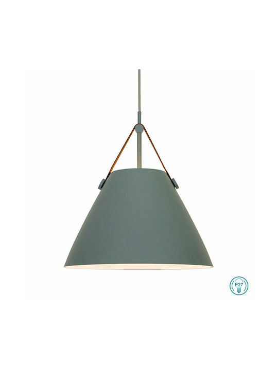 Viokef Hector Pendant Light Gray Bell with Socket E27 35x350x30cm