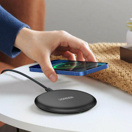 Ugreen Ασύρματος Φορτιστής (Qi Pad) 15W Μαύρος (CD186)
