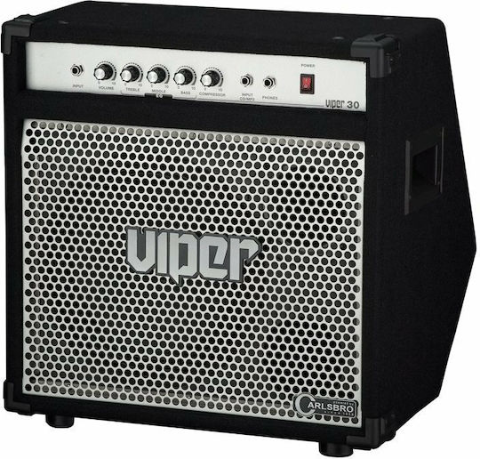 Carlsbro Viper 30 Combo Amplifier for Electric Bass 1 x 10" 30W Black
