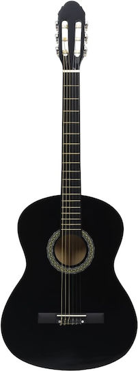 vidaXL Κλασική Κιθάρα 4/4 Set Black