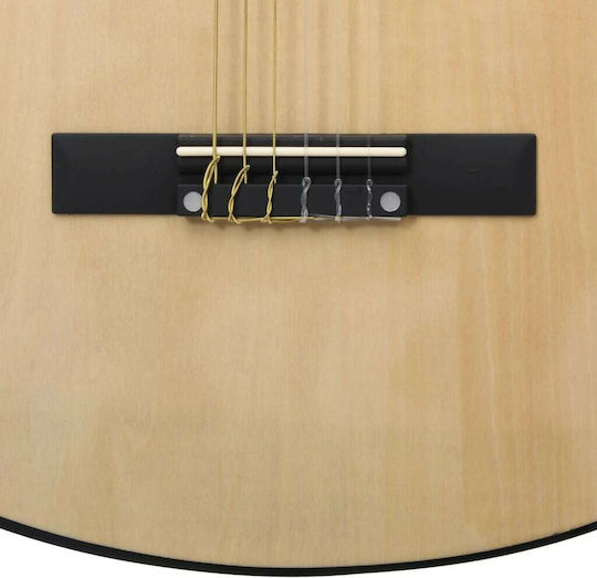vidaXL Κλασική Κιθάρα 3/4 Παιδική with Bag Light Wood