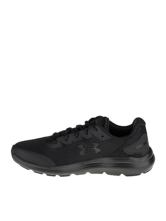 Surge 2 Kids Sports Shoes Running with Laces Black
