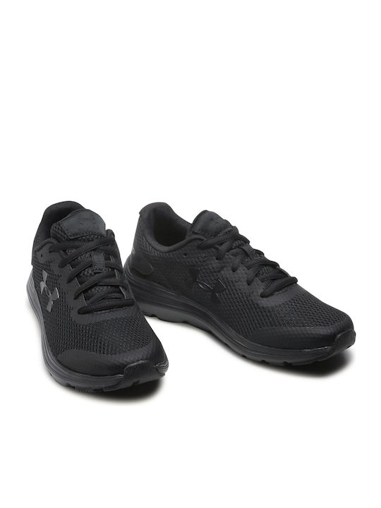 Surge 2 Kids Sports Shoes Running with Laces Black