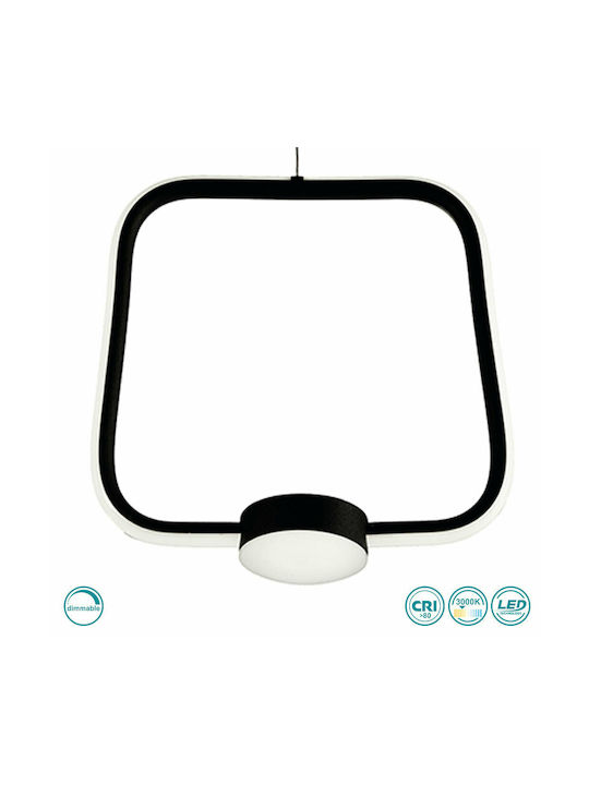 Ondaluce Pendant Light LED with Warm White Light Black